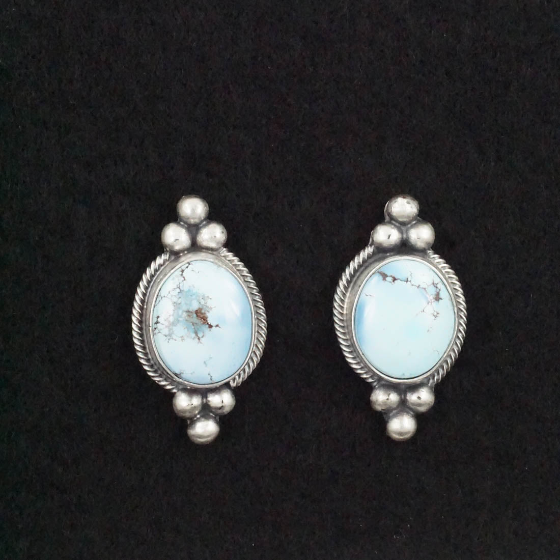 Darrin Livingston Turquoise & Sterling Silver Earrings & Pendant