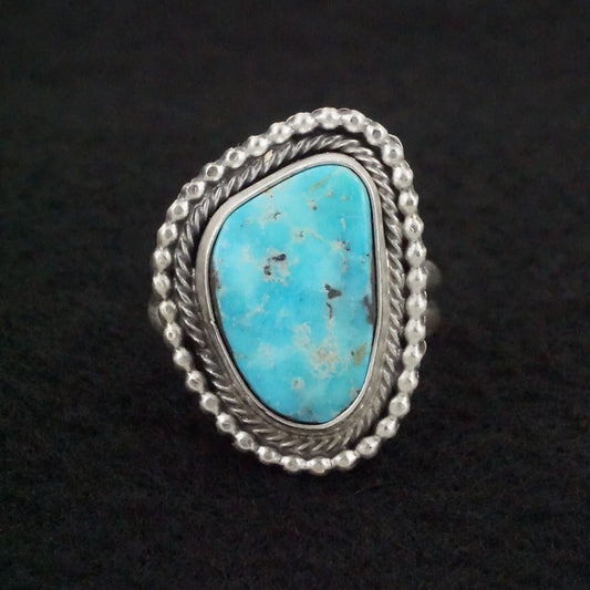 Danny Henio Turquoise & Sterling Silver Ring Size Adjustable