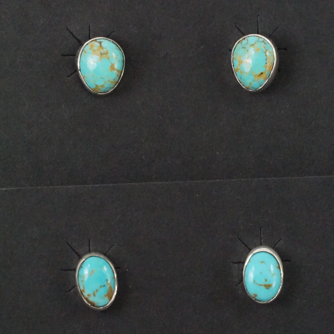 Marco Begaye Turquoise & Sterling Silver Earrings