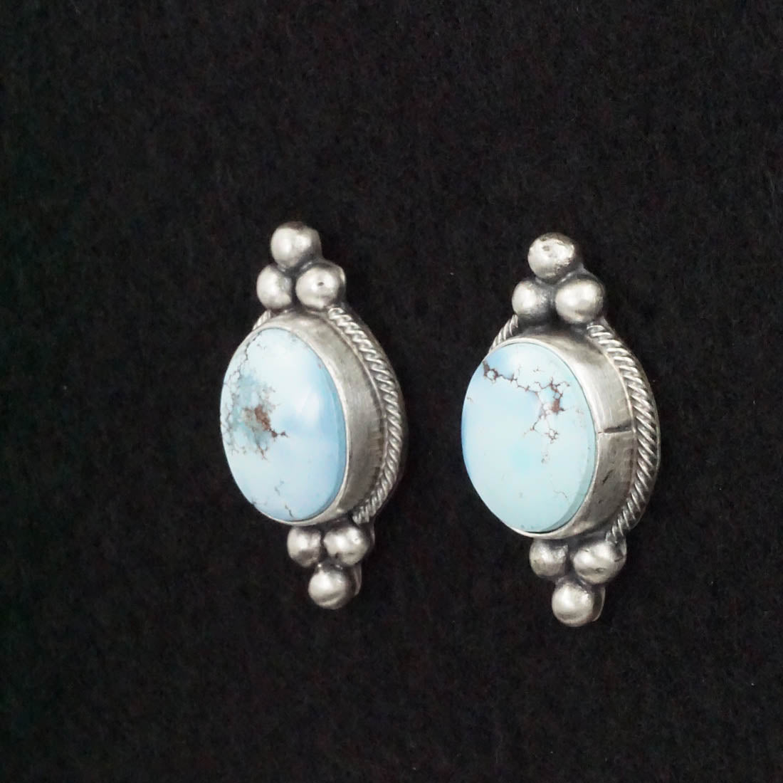 Darrin Livingston Turquoise & Sterling Silver Earrings & Pendant