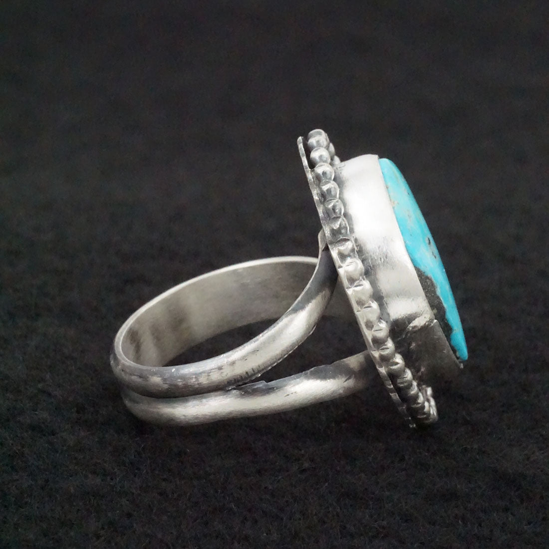 Danny Henio Turquoise & Sterling Silver Ring Size Adjustable