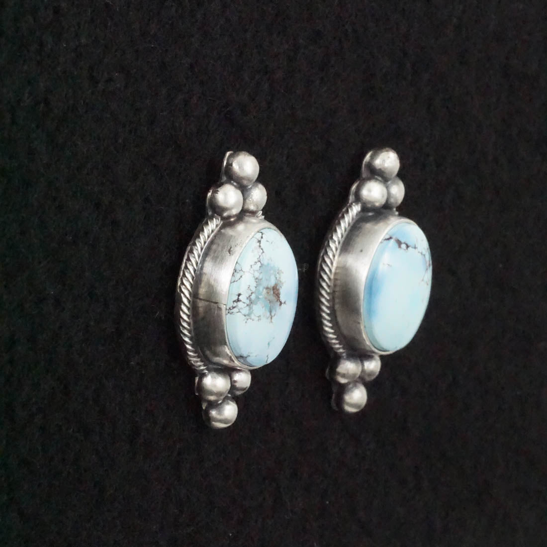 Darrin Livingston Turquoise & Sterling Silver Earrings & Pendant