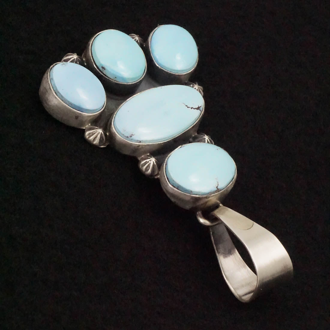 Darrin Livingston Turquoise & Sterling Silver Earrings & Pendant