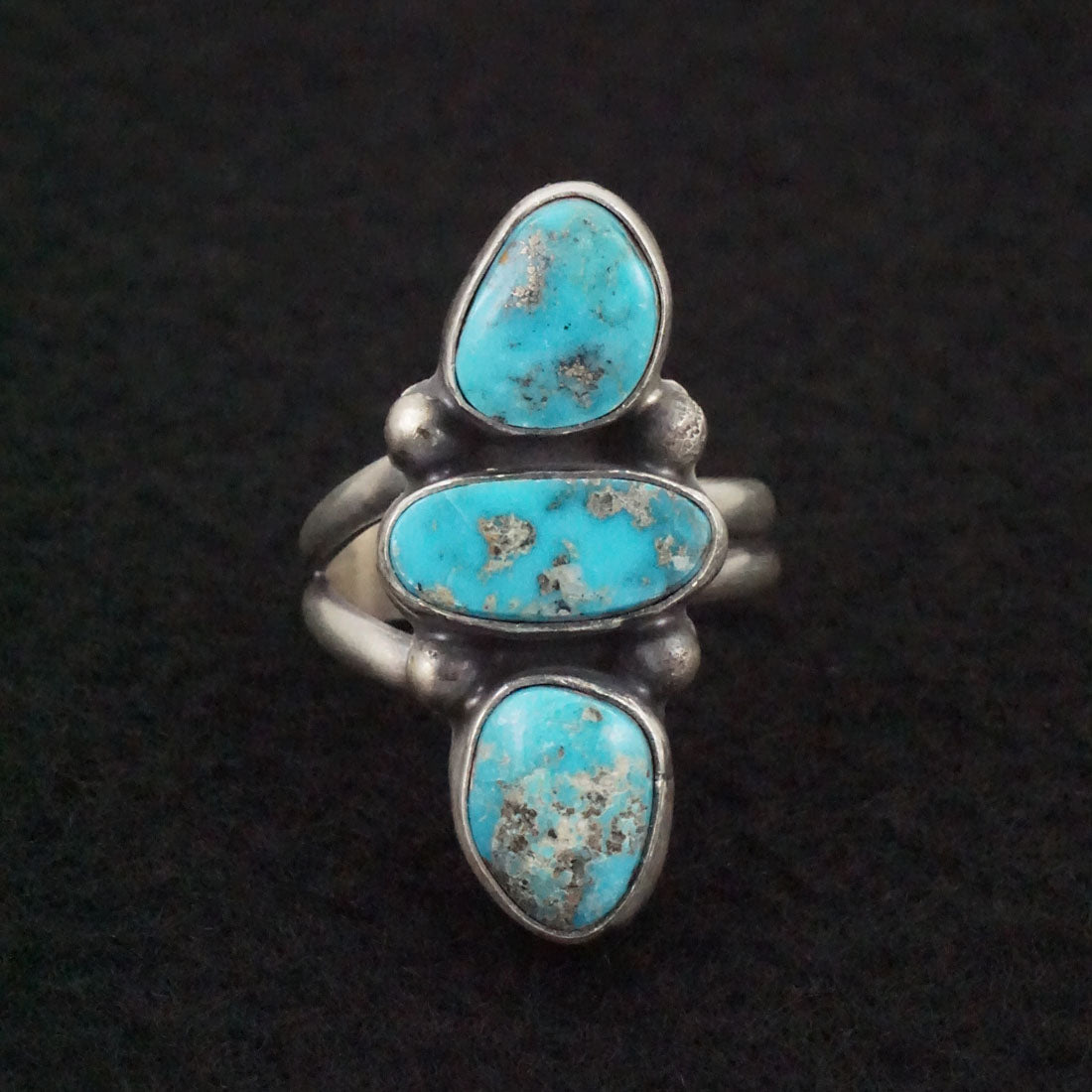 Darrin Livingston Turquoise & Sterling Silver Ring Size Adjustable