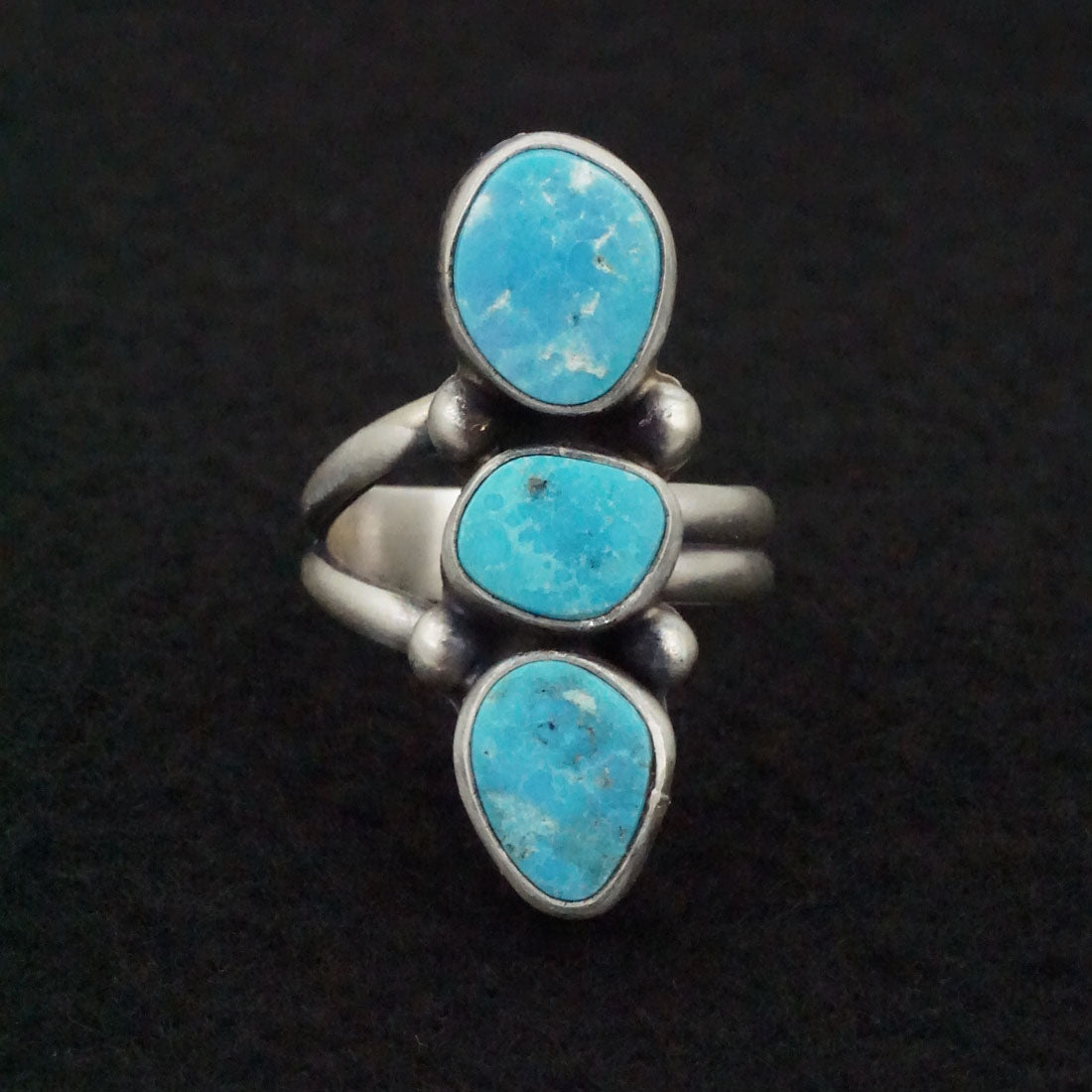 Darrin Livingston Turquoise & Sterling Silver Ring Size Adjustable