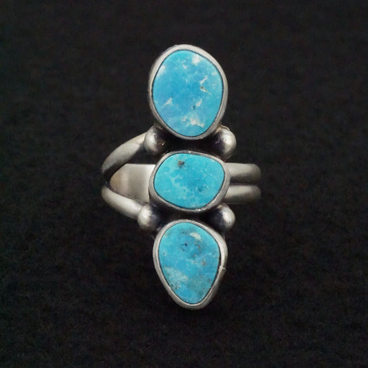 Darrin Livingston Turquoise & Sterling Silver Ring Size Adjustable