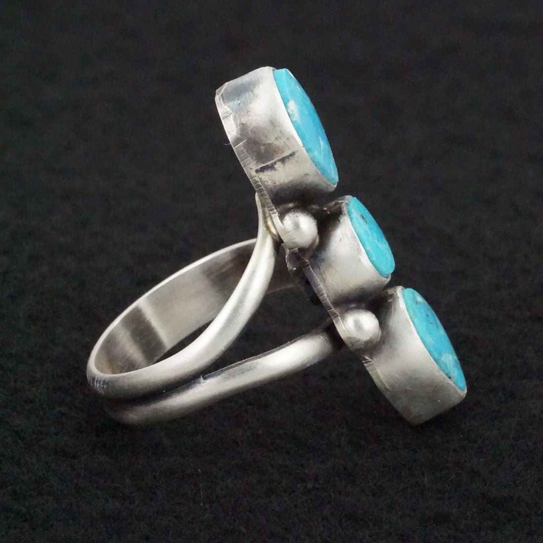 Darrin Livingston Turquoise & Sterling Silver Ring Size Adjustable