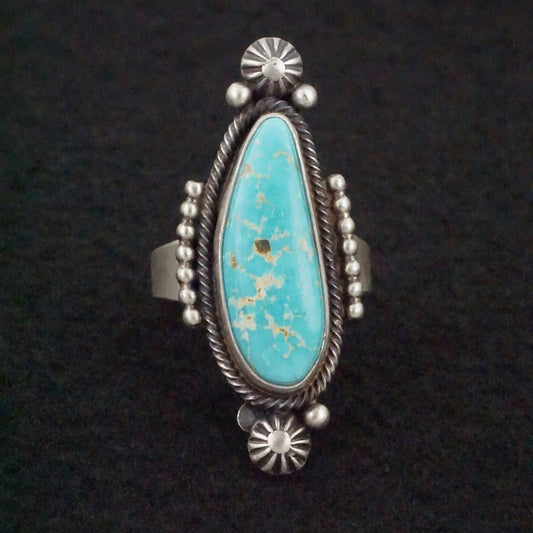 Daniel Benally Turquoise & Sterling Silver Ring Size 10