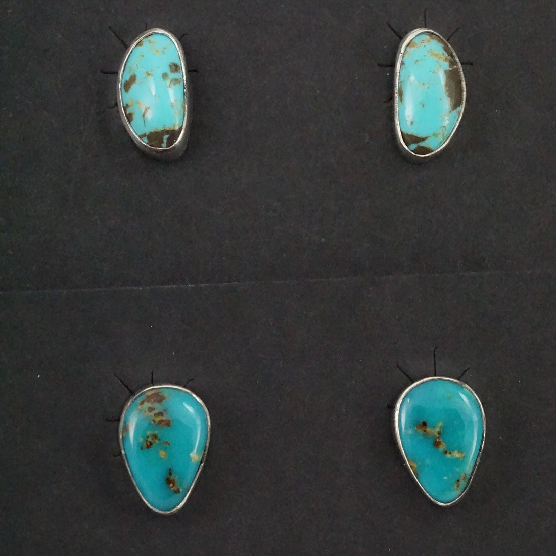 Marco Begaye Turquoise & Sterling Silver Earrings