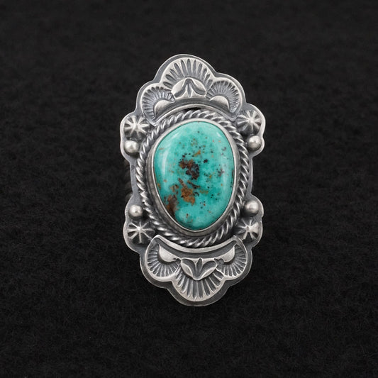 Randy Boyd Turquoise & Sterling Silver Ring Size 7