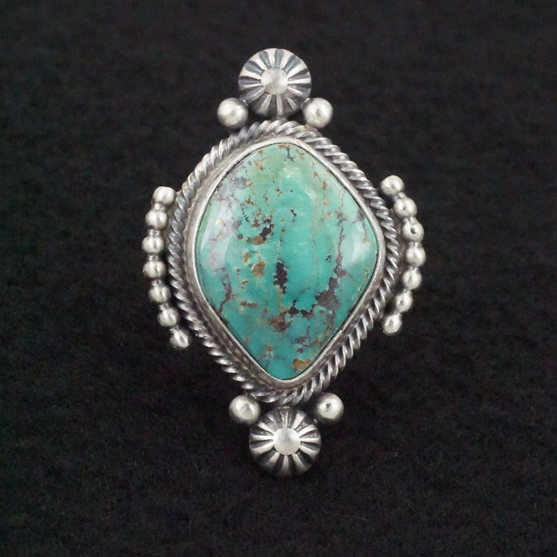 Daniel Benally Turquoise & Sterling Silver Ring Size 6