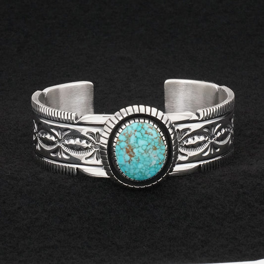Mark Yazzie Turquoise & Sterling Silver Bracelet
