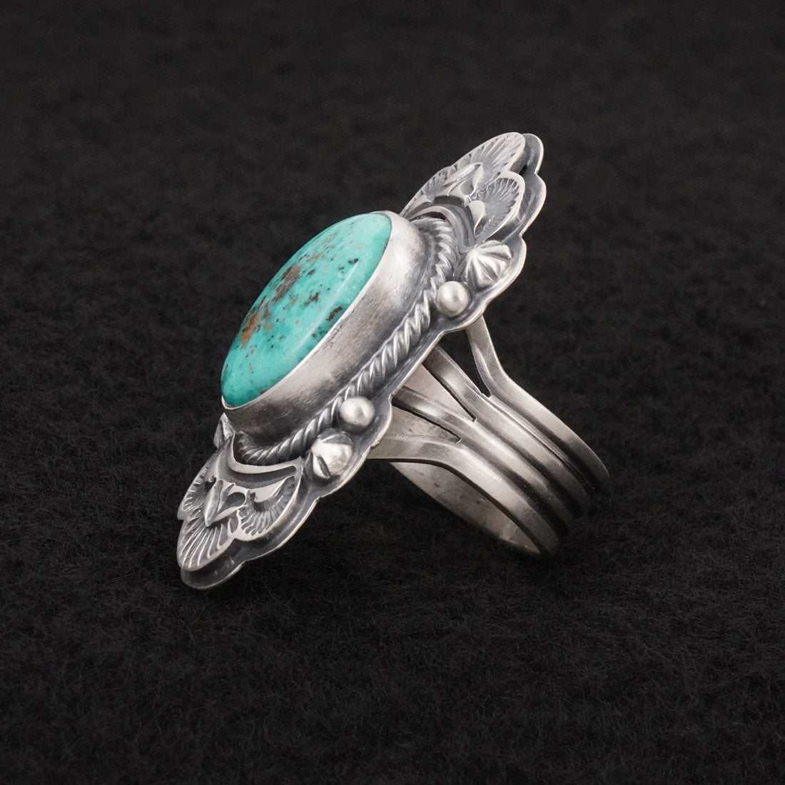 Randy Boyd Turquoise & Sterling Silver Ring Size 7