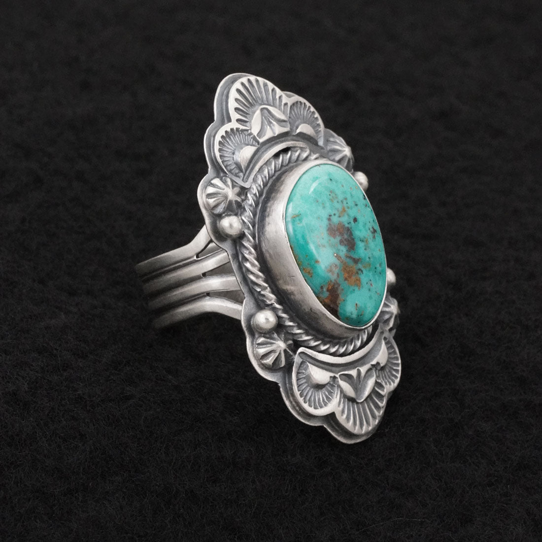 Randy Boyd Turquoise & Sterling Silver Ring Size 7