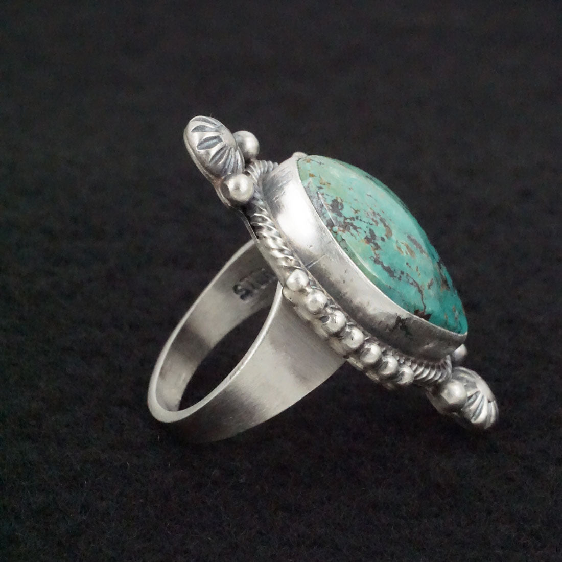 Daniel Benally Turquoise & Sterling Silver Ring Size 6