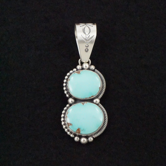 Darrin Livingston Turquoise & Sterling Silver Pendant