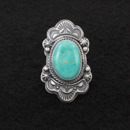 Randy Boyd Turquoise & Sterling Silver Ring Size 6