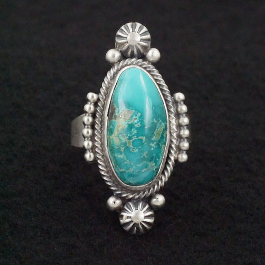 Daniel Benally Turquoise & Sterling Silver Ring Size 9