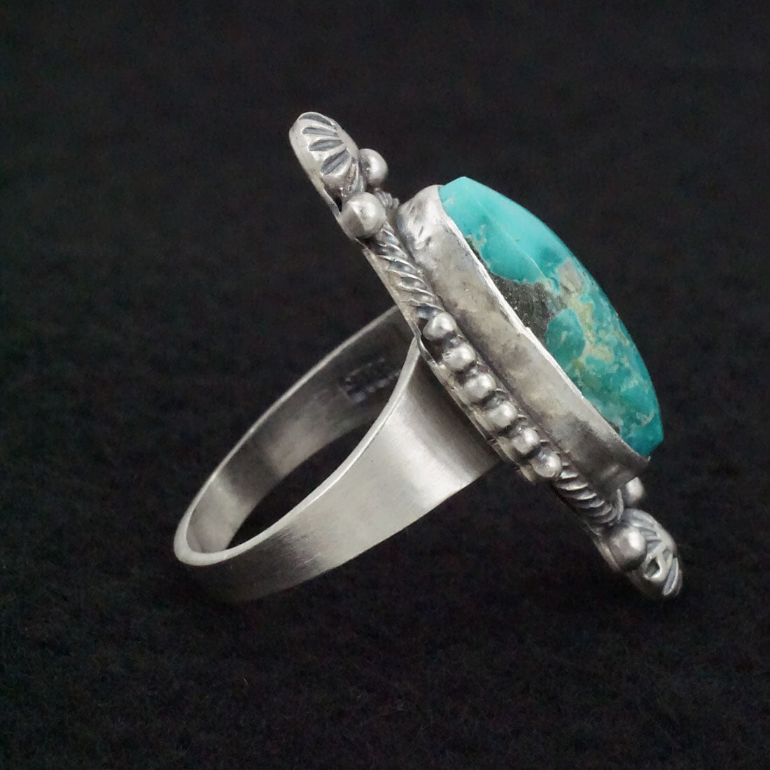 Daniel Benally Turquoise & Sterling Silver Ring Size 9