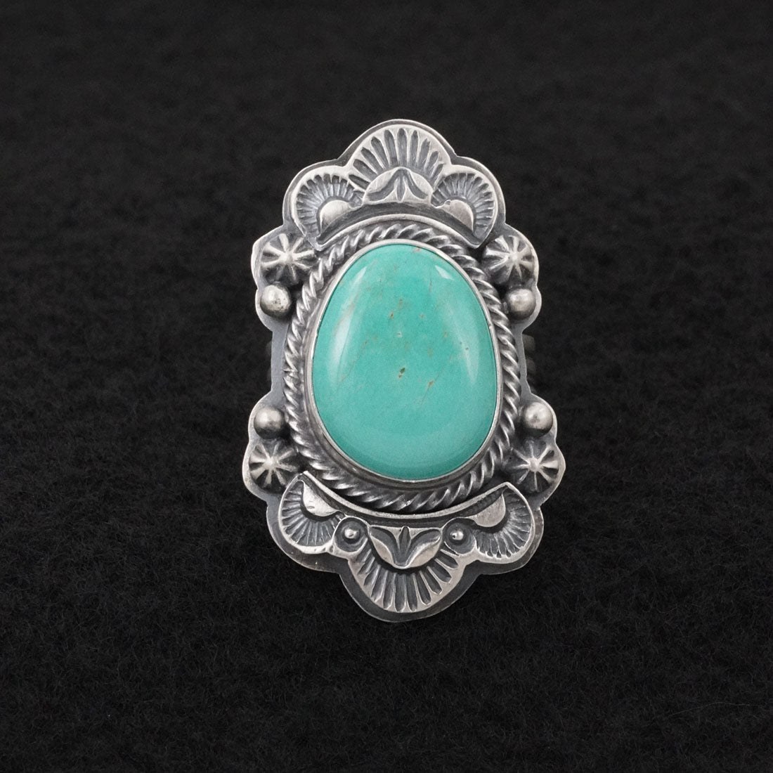 Randy Boyd Turquoise & Sterling Silver Ring Size 8.5