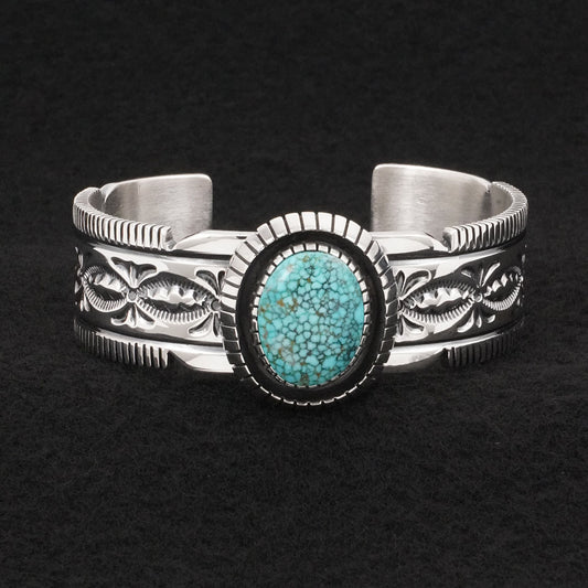 Mark Yazzie Turquoise & Sterling Silver Bracelet