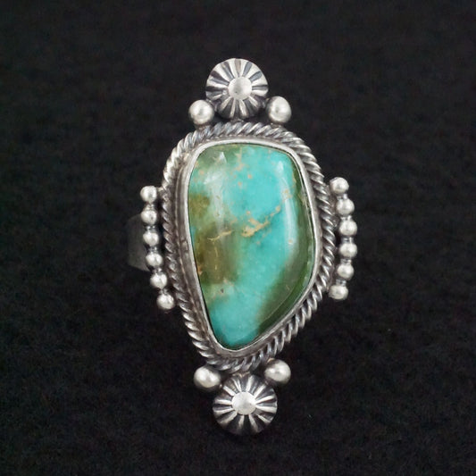 Daniel Benally Turquoise & Sterling Silver Ring Size 10