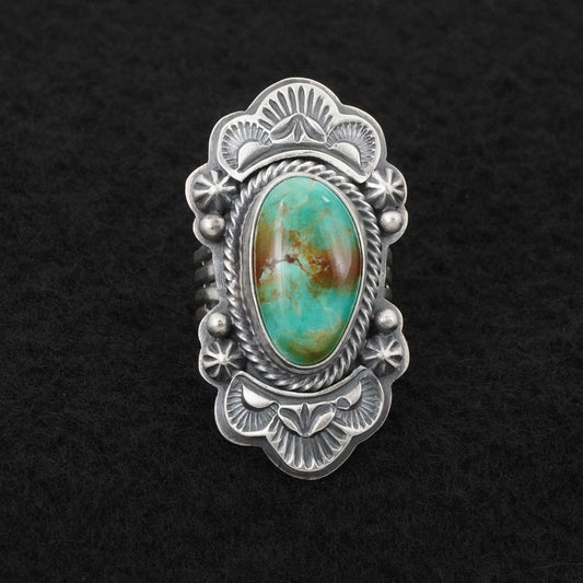 Randy Boyd Turquoise & Sterling Silver Ring Size 6.5