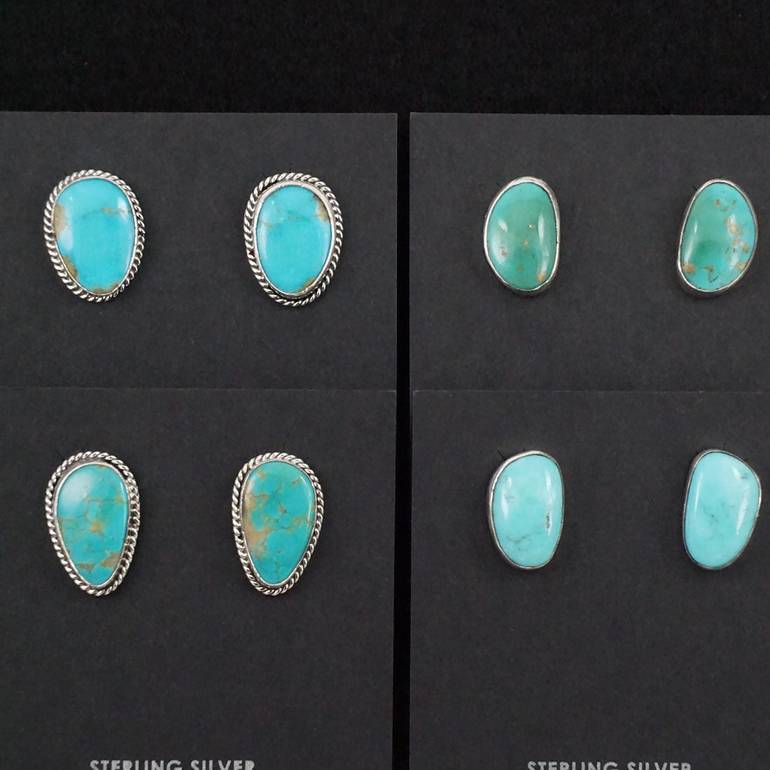 Marco Begaye Turquoise & Sterling Silver Earrings