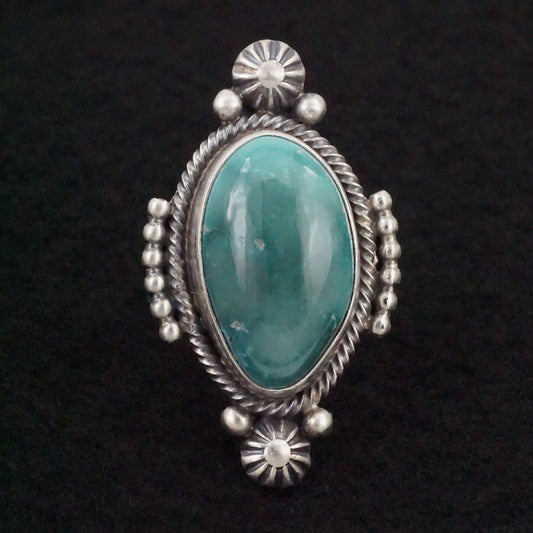 Daniel Benally Turquoise & Sterling Silver Ring Size 6.5