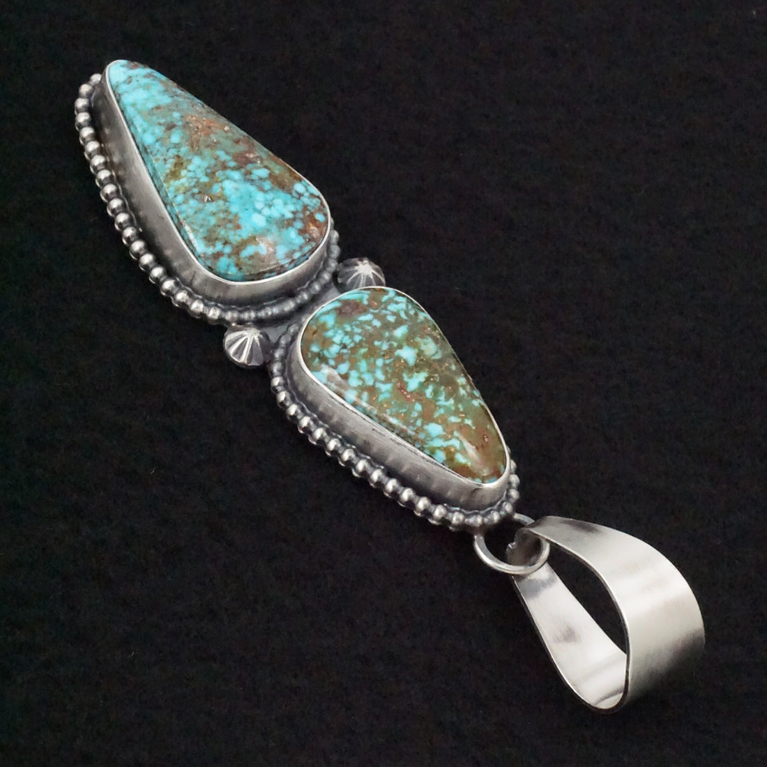 Randy Billy Turquoise & Sterling Silver Pendant