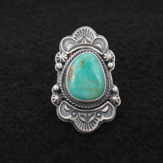 Randy Boyd Turquoise & Sterling Silver Ring Size 7.5