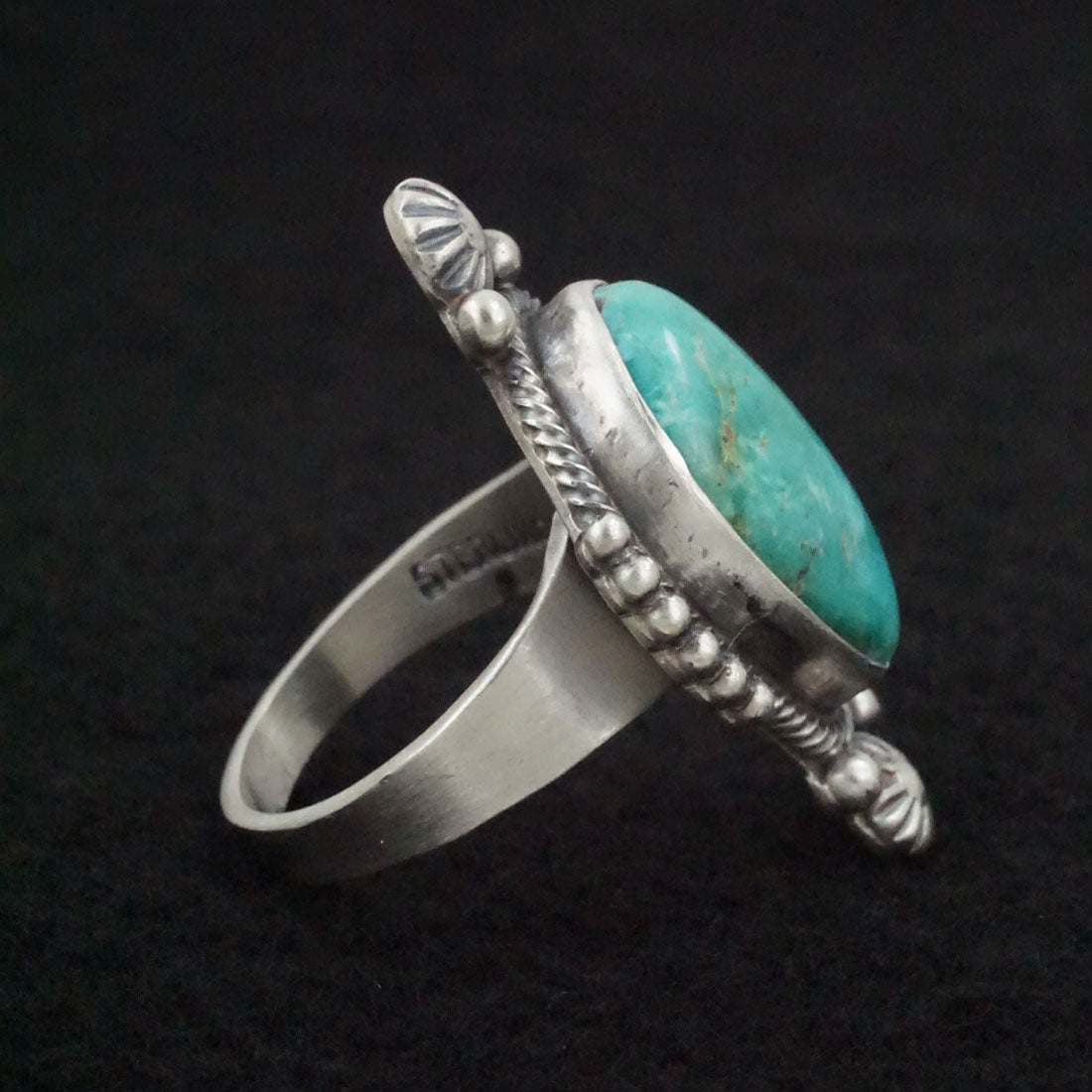 Daniel Benally Turquoise & Sterling Silver Ring Size 9