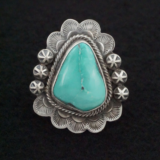 Daniel Benally Turquoise & Sterling Silver Ring Size 10