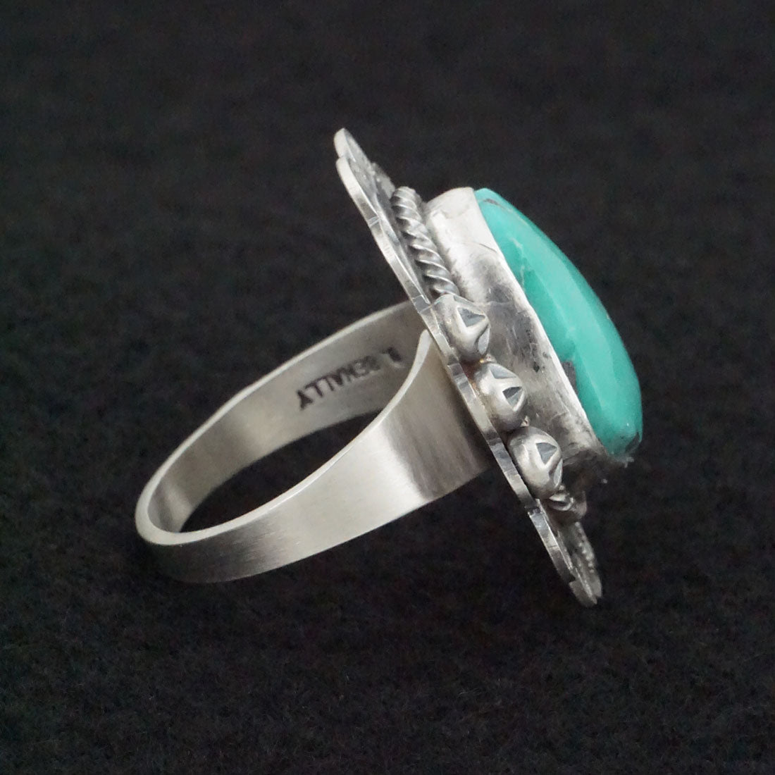 Daniel Benally Turquoise & Sterling Silver Ring Size 10