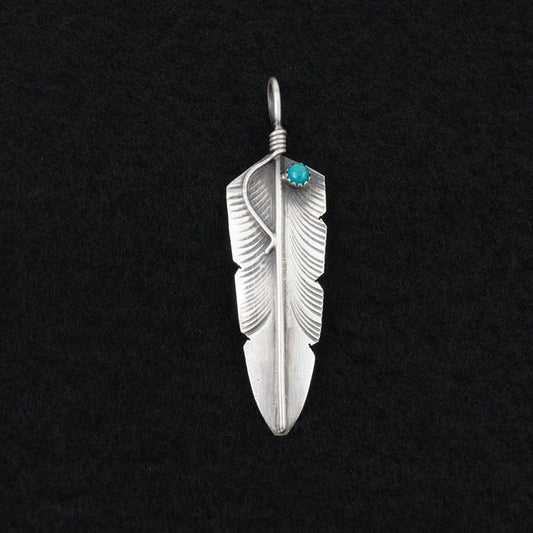 Chris Charley Turquoise & Sterling Silver Pendant