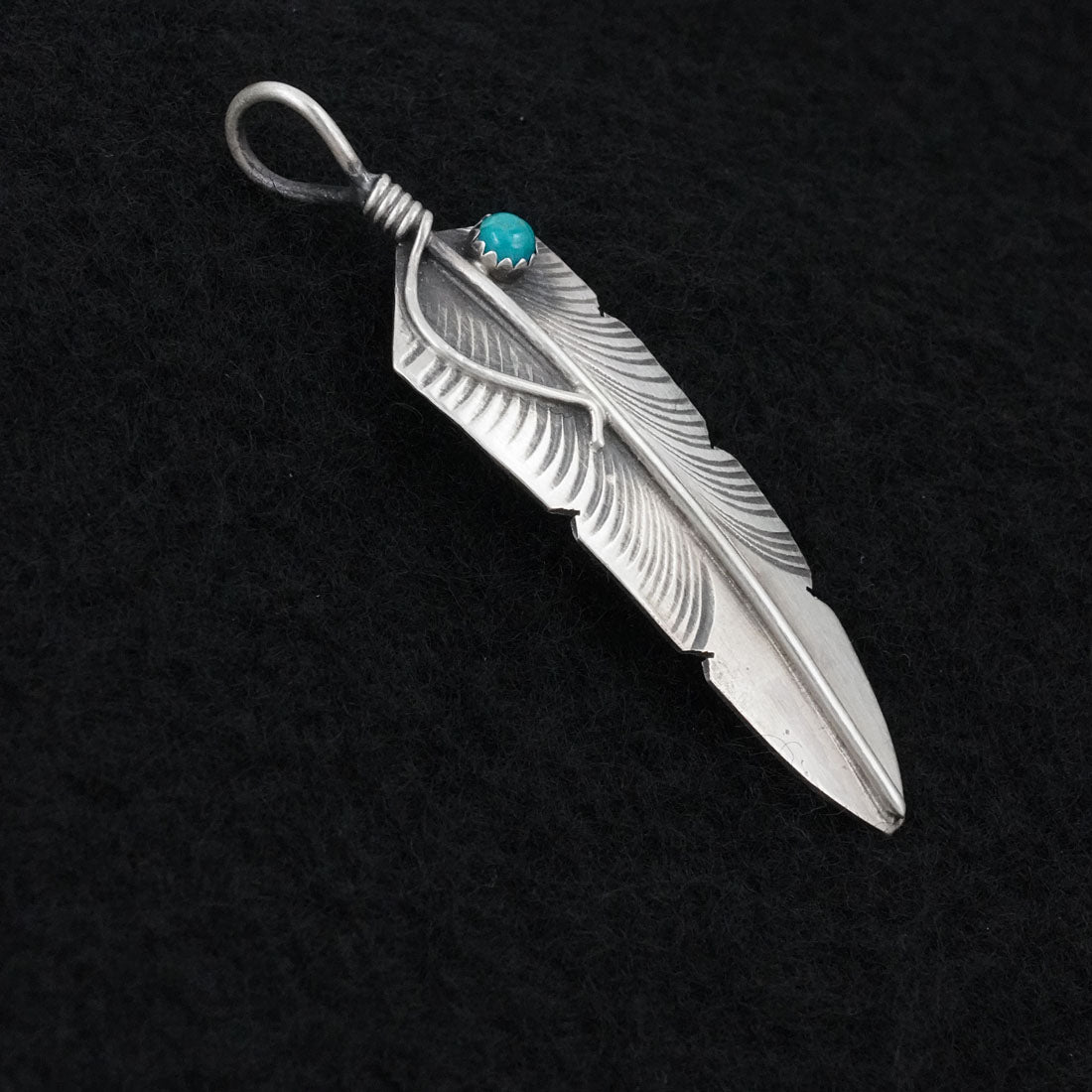 Chris Charley Turquoise & Sterling Silver Pendant