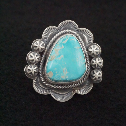 Daniel Benally Turquoise & Sterling Silver Ring Size 7