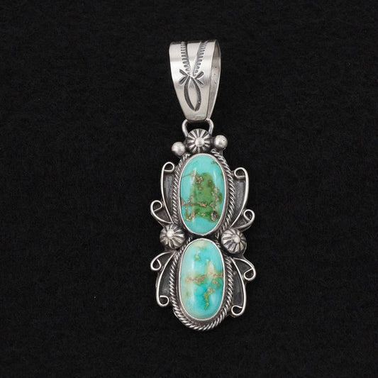 Kathleen Livingston Turquoise & Sterling Silver Pendant