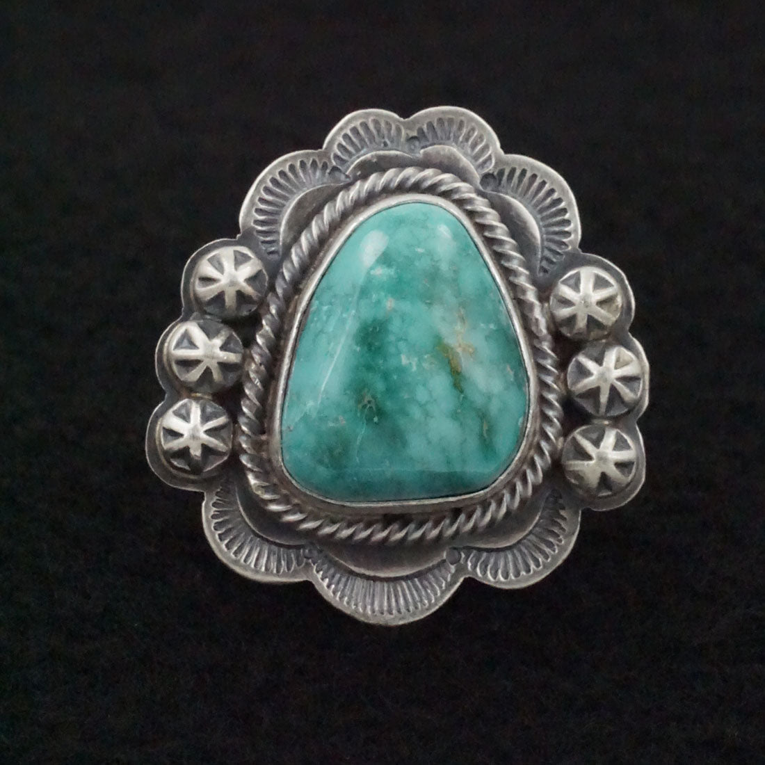 Daniel Benally Turquoise & Sterling Silver Ring Size 8