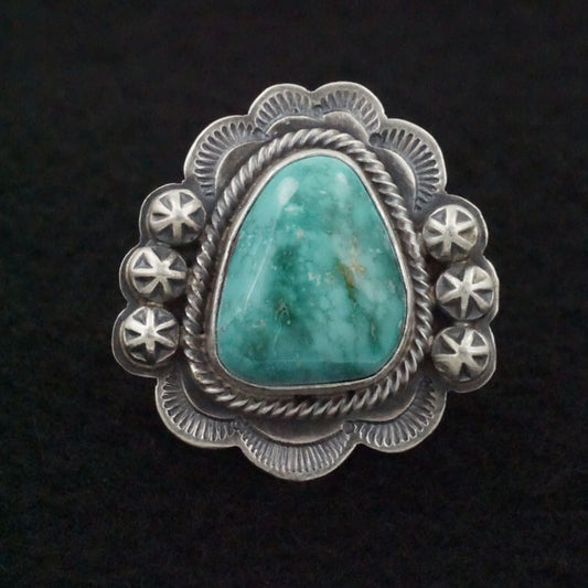 Daniel Benally Turquoise & Sterling Silver Ring Size 8