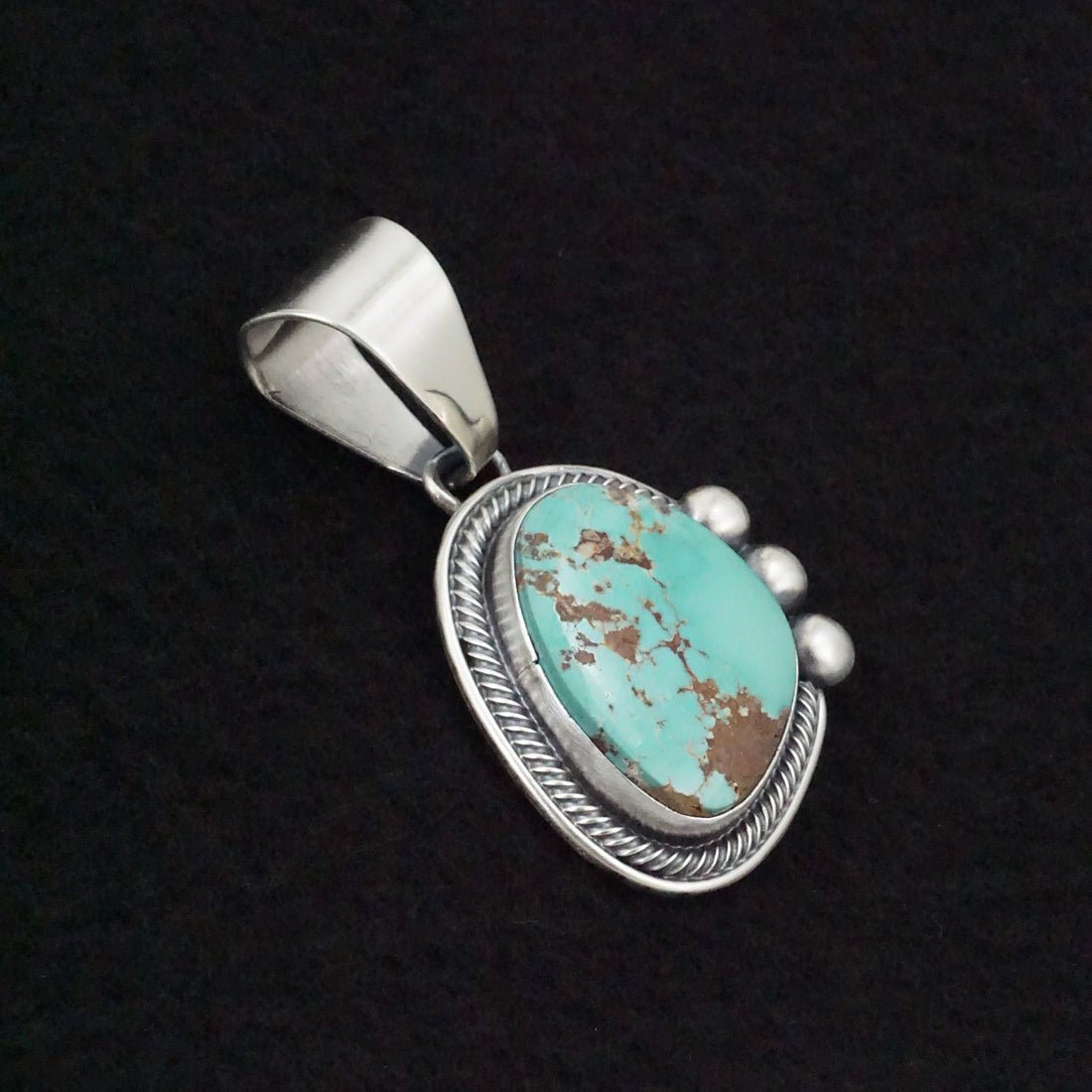 Darrin Livingston Turquoise & Sterling Silver Pendant