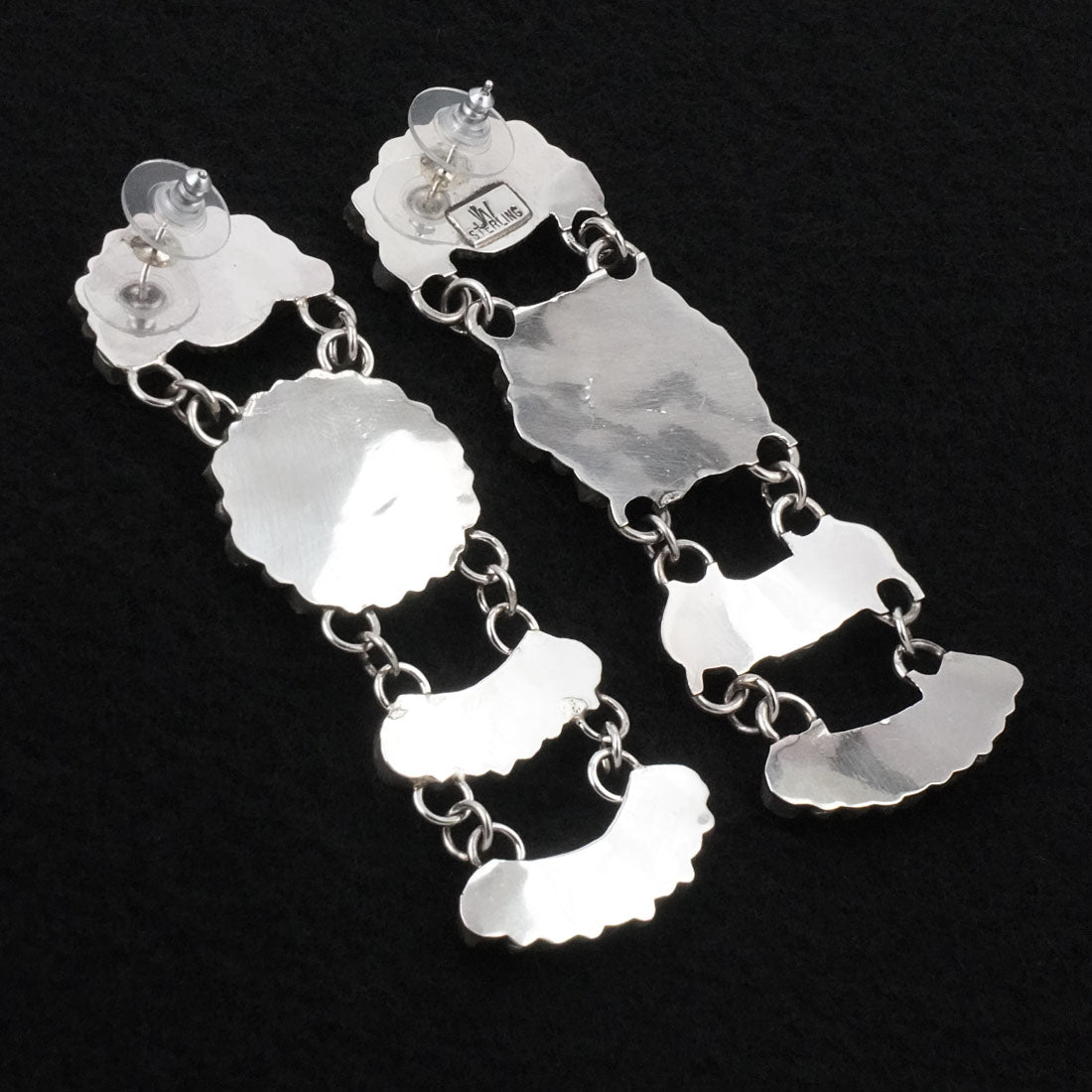 Justina Wilson Coral & Sterling Silver Earrings