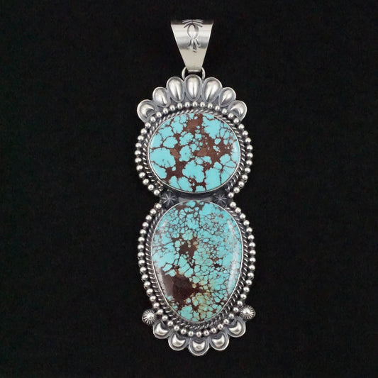 Raymond Delgarito Turquoise & Sterling Silver Pendant