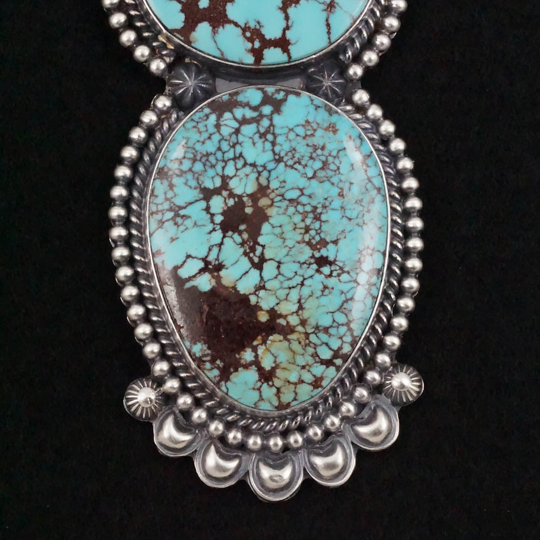 Raymond Delgarito Turquoise & Sterling Silver Pendant