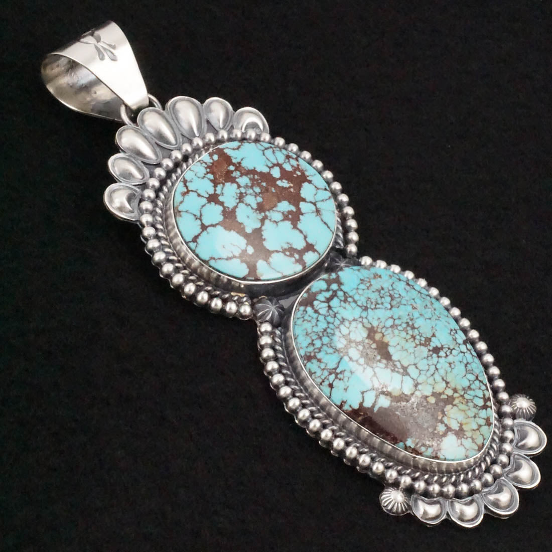 Raymond Delgarito Turquoise & Sterling Silver Pendant