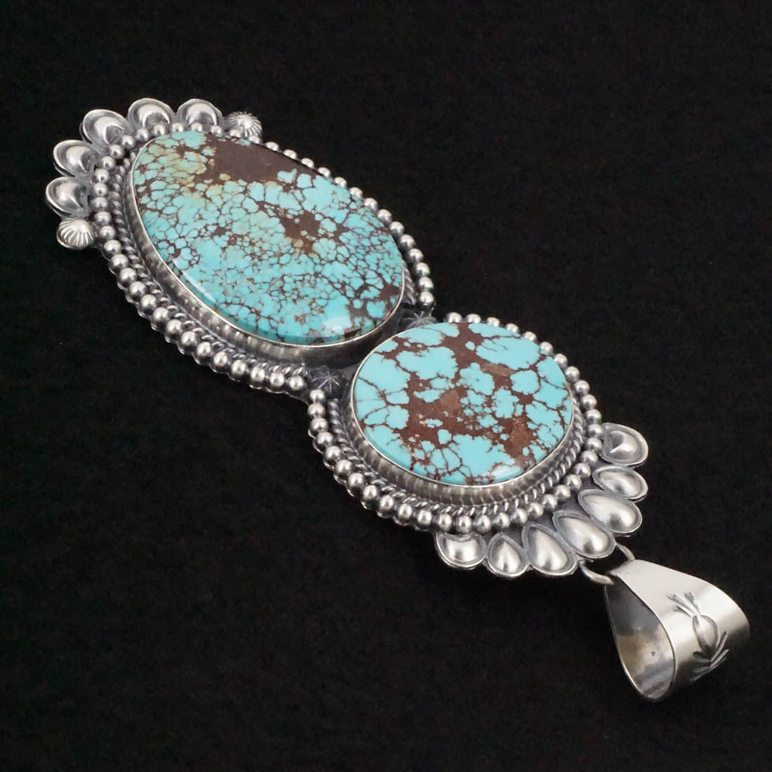 Raymond Delgarito Turquoise & Sterling Silver Pendant