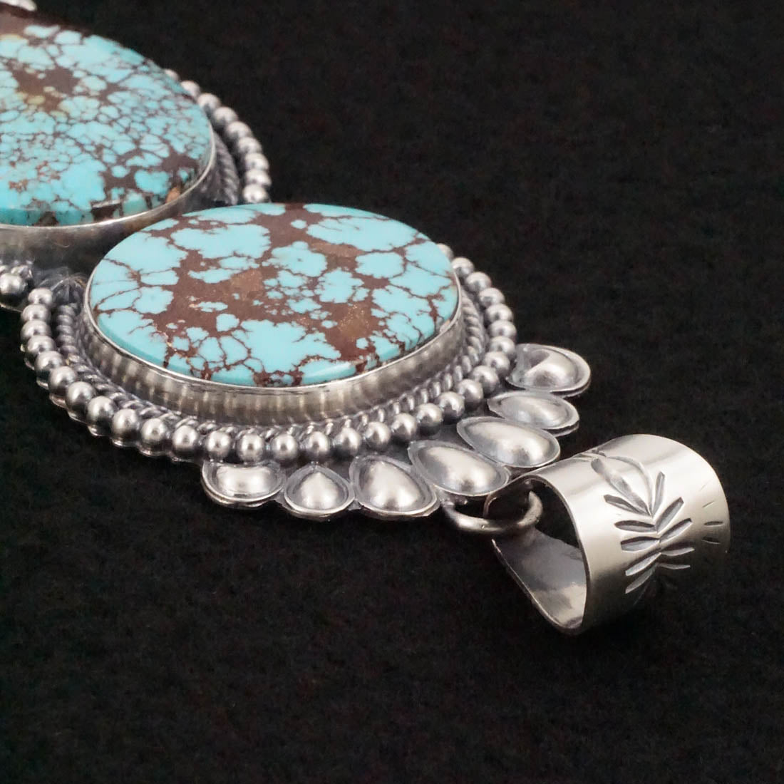 Raymond Delgarito Turquoise & Sterling Silver Pendant