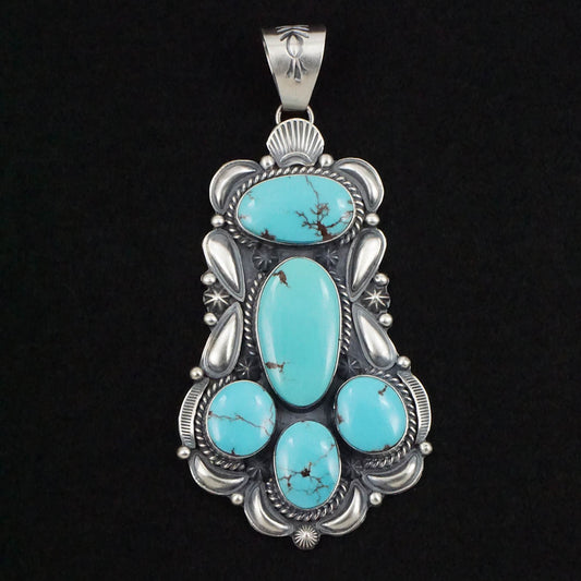 Raymond Delgarito Turquoise & Sterling Silver Pendant