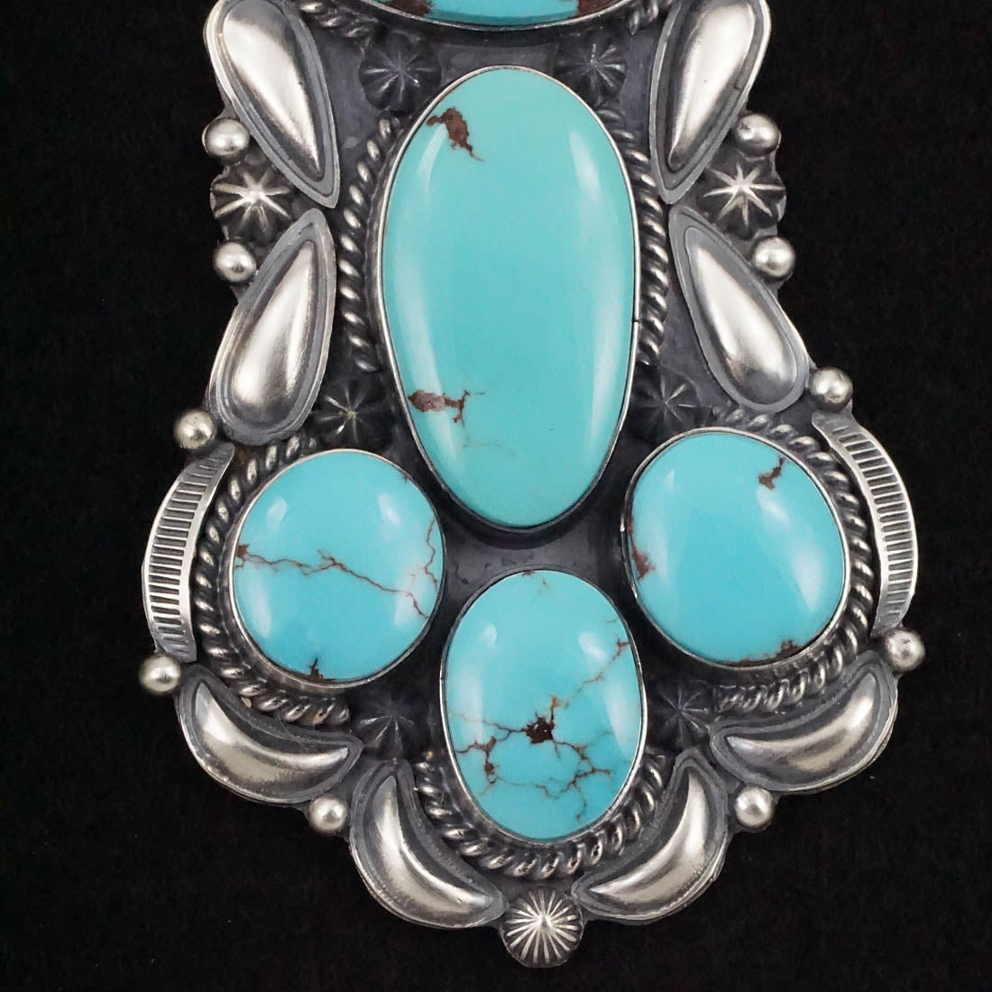 Raymond Delgarito Turquoise & Sterling Silver Pendant