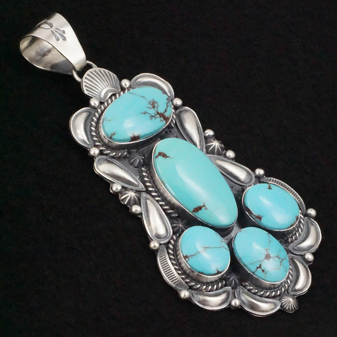 Raymond Delgarito Turquoise & Sterling Silver Pendant